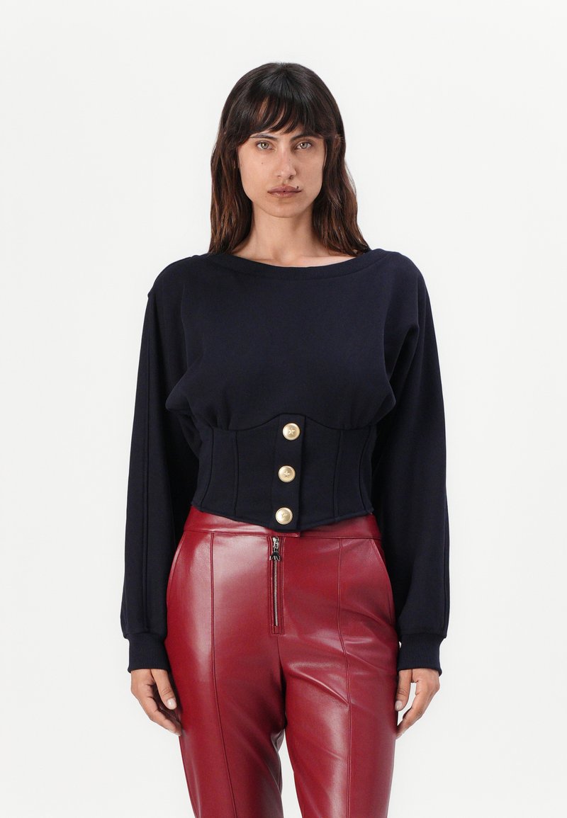 Pinko MANTOVANA - Top s dlouhým rukávem - blu tenebra