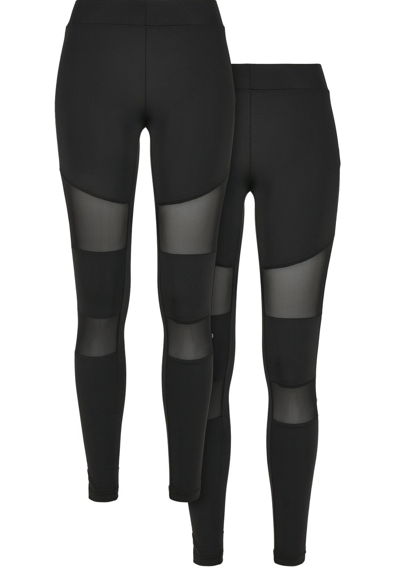 Urban Classics 2 PACK Leggings black/black/negro Zalando.es