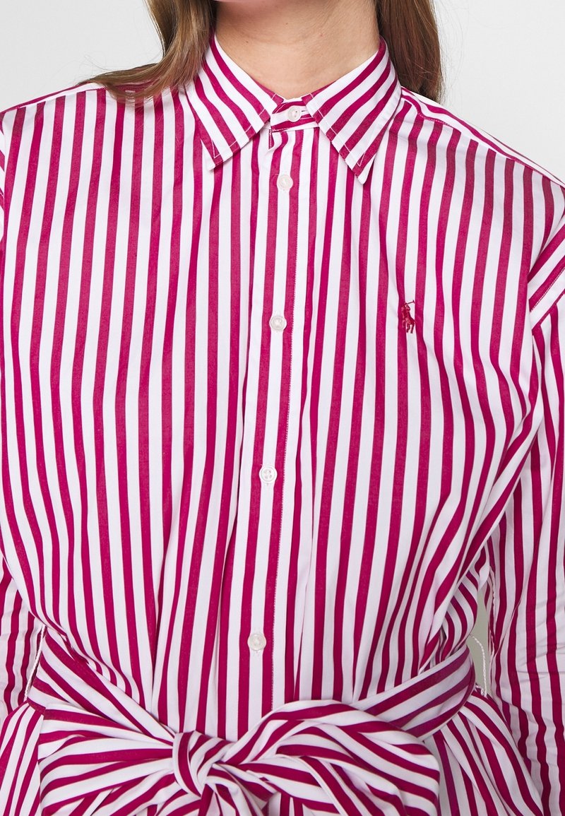 ralph lauren pink and white striped dress NWT, Girls Polo Ralph Lauren Pink-White Striped Shirt Dress Size 6T. Eu 116