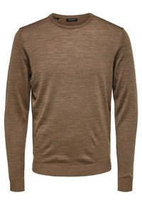 Selected Homme SLHTOWER Jumper teak/brown Zalando