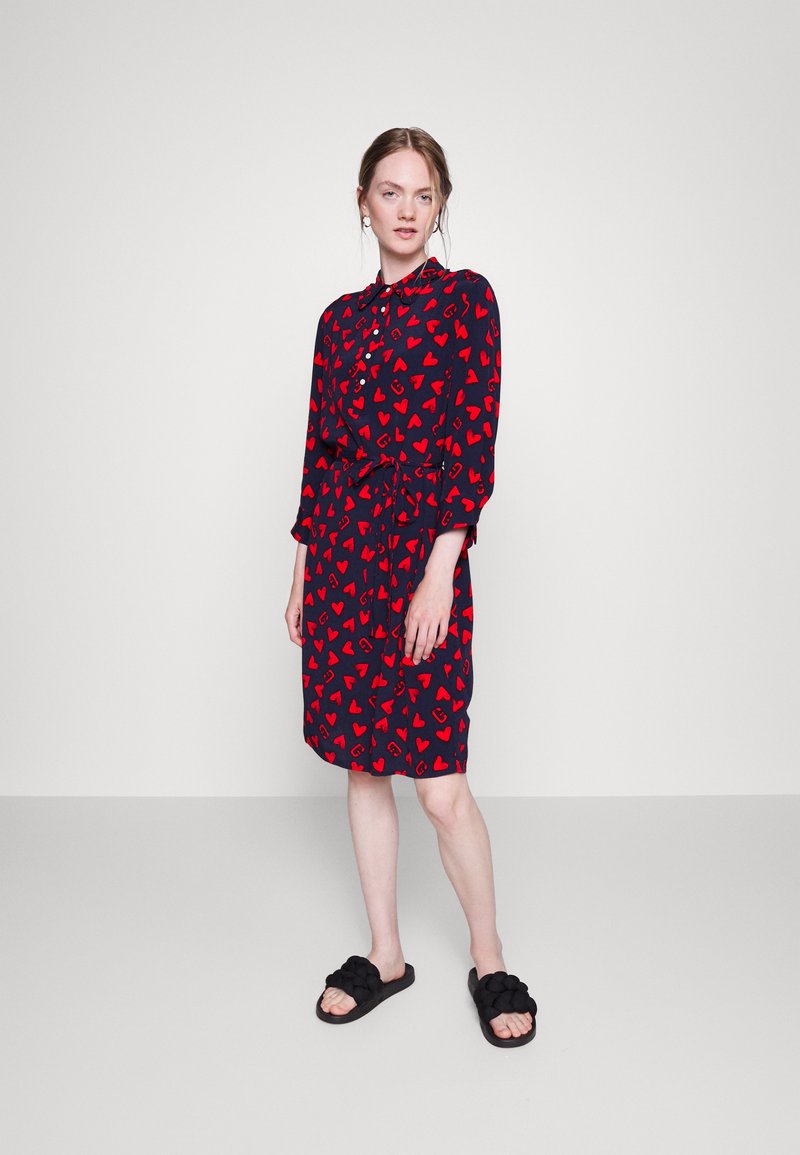 GANT COLLEGIATE HEART DRESS - Vestido de dia - classic blue