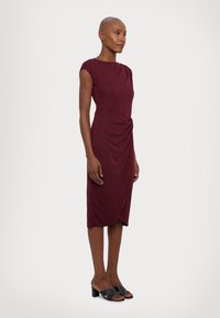 Lauren Ralph Lauren ATALIE SHORT SLEEVE DAY DRESS - Pārliekama kleita - pinot noir