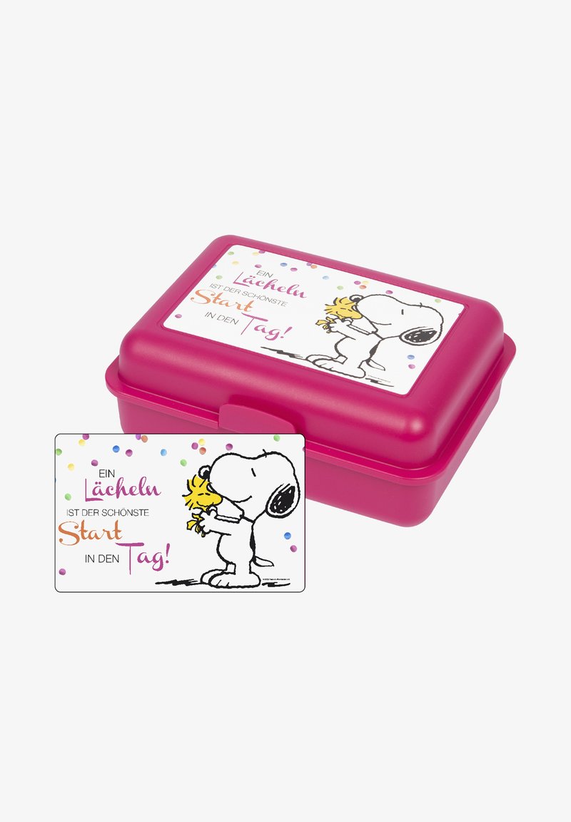 Snoopy THE PEANUTS - EIN LÄCHELN IST DER SCHÖNSTE START - Lunch box - pink