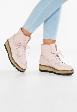 Bottines à plateau - light pink
