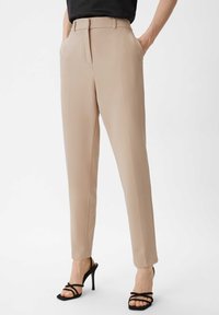 comma - MIT-STRUKTUR - Chino - helles beige Miniatuurafbeelding 1