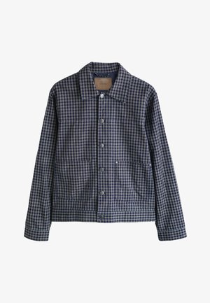 Next, REGULAR FIT - GINGHAM SHACKET - Ľahká bunda - blue