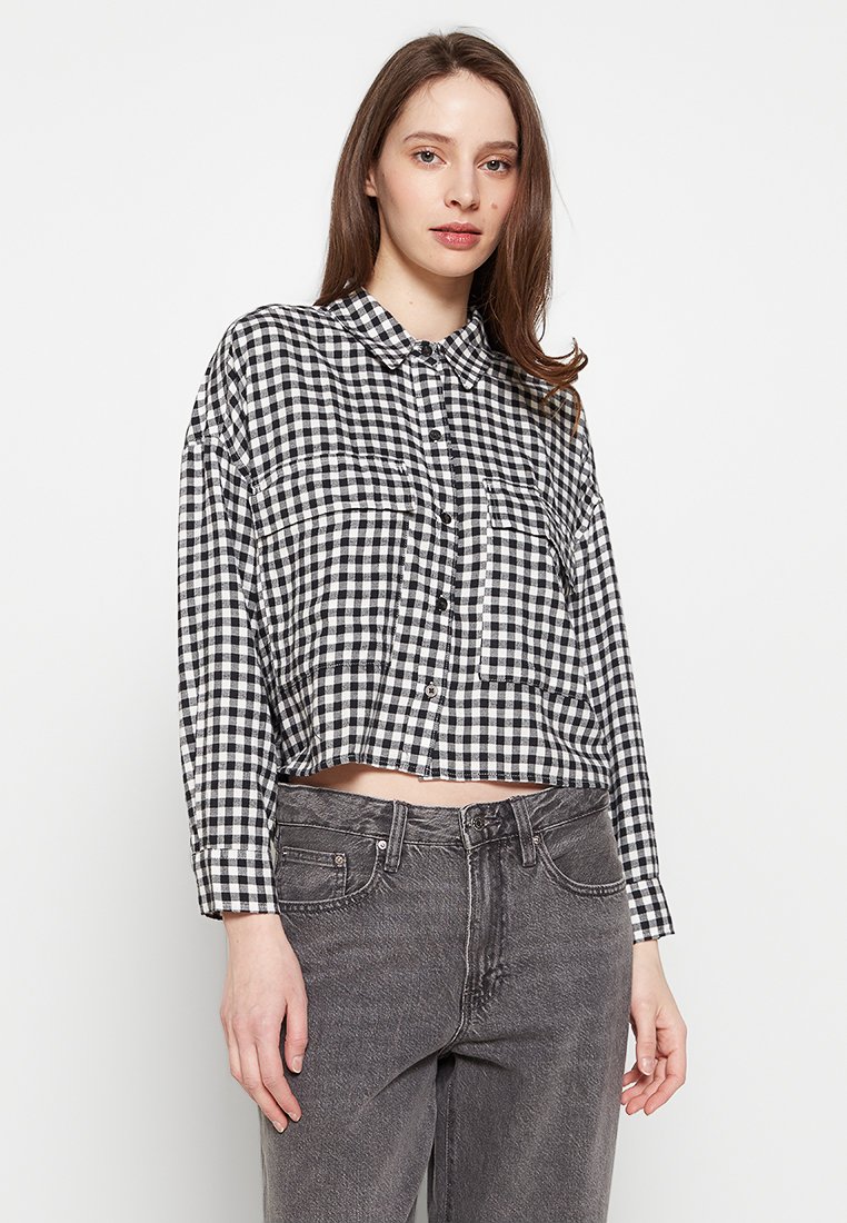 Abercrombie & Fitch Overhemdblouse zwart Abercrombie & Fitch Overhemdblouse zwart