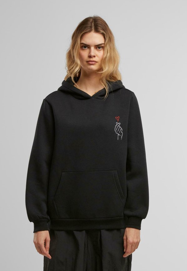 HEART EMB FLUFFY - Kapuzenpullover