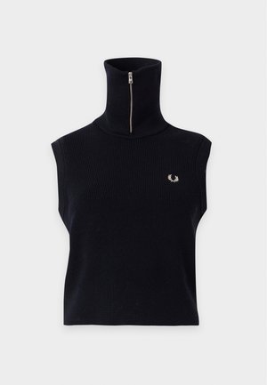 Fred Perry, ZIP NECK - Veste sans manches - navy