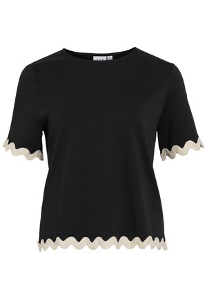 VILA VICALISA - Nyomott mintás póló - black