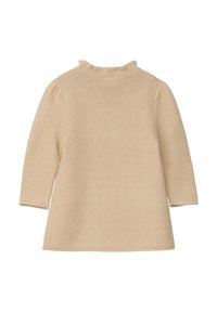 s.Oliver MIT RAFFUNG - Abito in maglia - beige