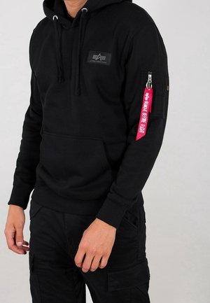 Felpa con cappuccio - black