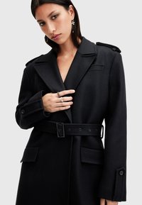 AllSaints AUGUSTA COAT - Klasisks mētelis - black