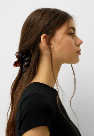 Bershka FLOWER 2 PACK - Accessoires cheveux - dark red