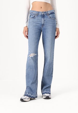 90S LOOSE HEARNE SLIT - Jean boyfriend - medium vintage destroy