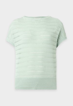 Anna Field, KNITTED POINTELLE TSHIRT - T-shirt basique - light green