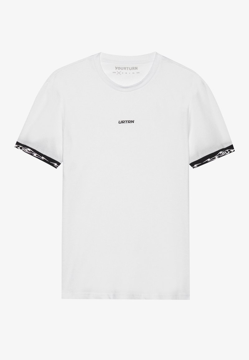 YOURTURN T-shirt basic wit YOURTURN T-shirt basic wit