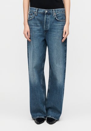 LOW SLUNG - Wide Leg - blue denim