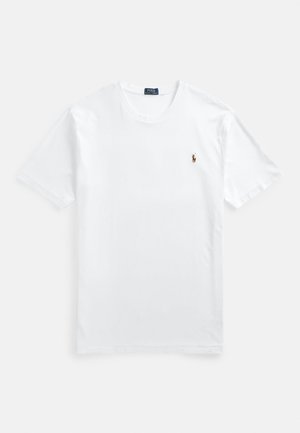 SOFT COTTON CREWNECK T-SHIRT - T-shirt - bas - white