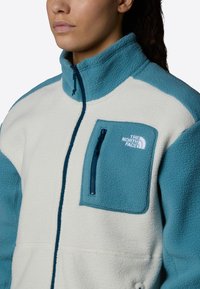 The North Face YUMIORI FULL ZIP - Polárdzseki - white dune algae blue m