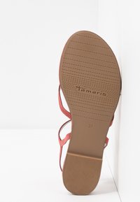 Tamaris T-bar sandals - pale ruby