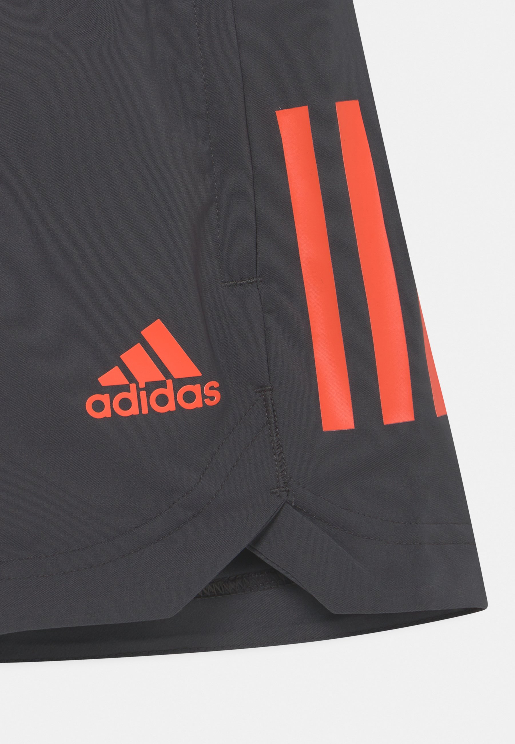 adidas Performance UNISEX - Pantalón corto de deporte - mottled dark  grey/orange/gris oscuro jaspeado - Zalando.es