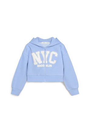 Terranova, FELPA CON STAMPA - Felpa con zip - celeste