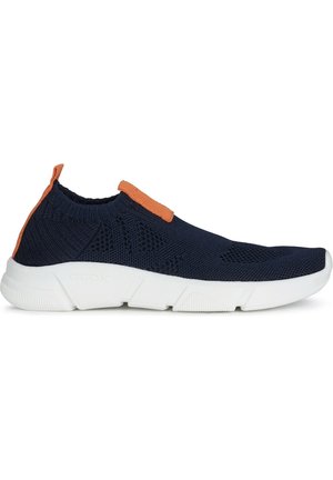 J ARIL UNISEX - Instappers - dark blue/orange