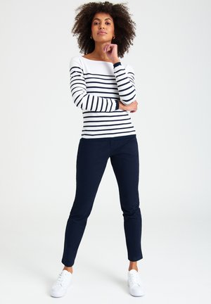 Sweter - black white stripes