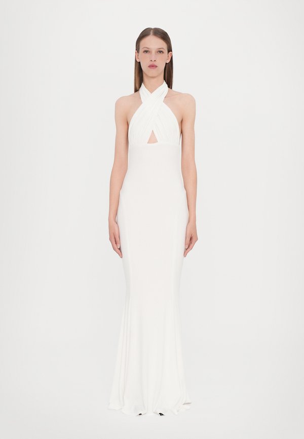 CROSS HALTER FISHTAIL GOWN - Jerseykleid