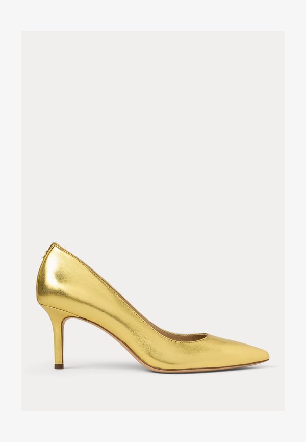 LANETTE METALLIC NAPPA LEATHER PUMP - Classic heels - modern gold