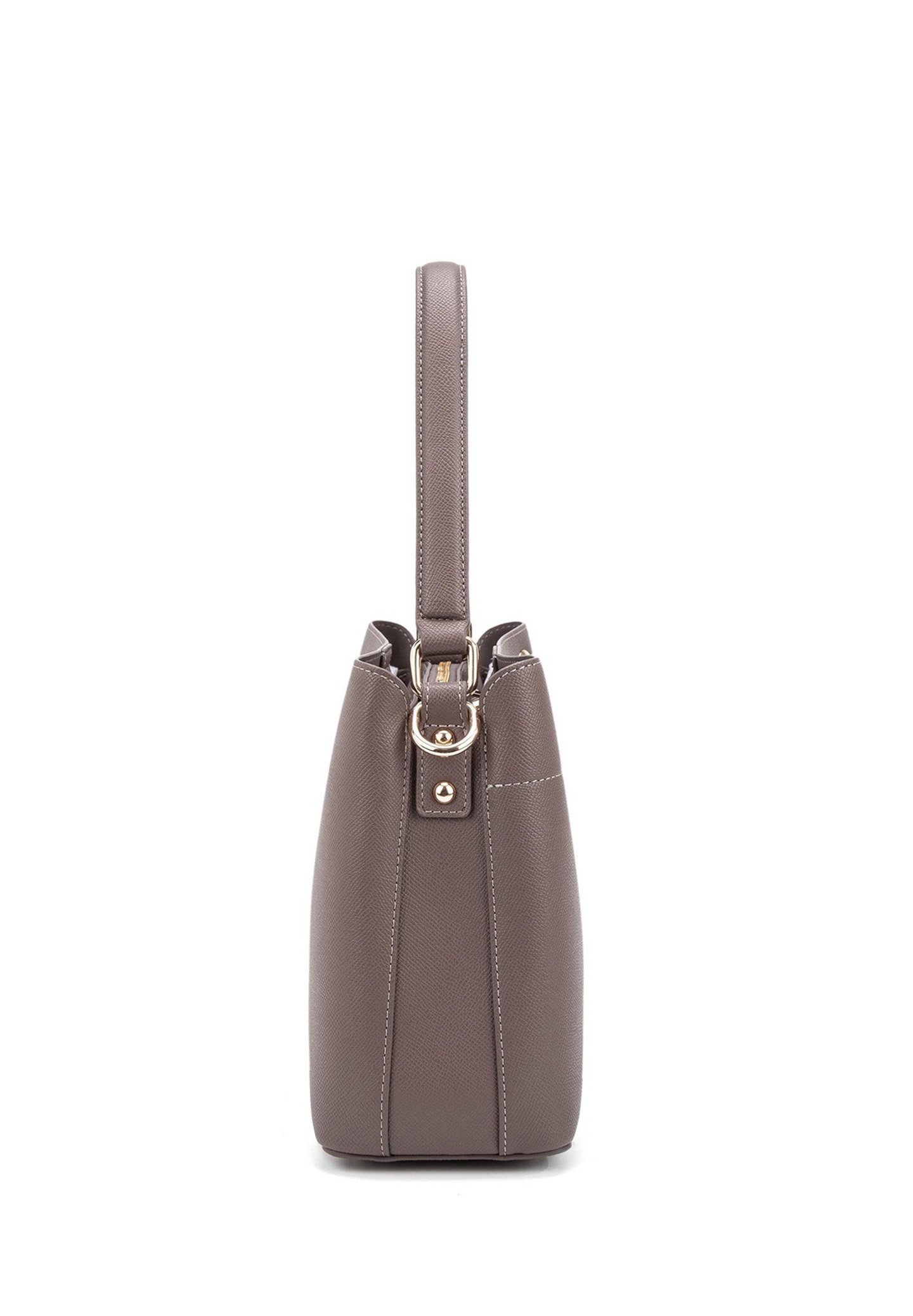 David Jones Damen Umhängetasche – PU Leder, Taupe, 27x13x8 Cm, Mit Verstellbarem Gurt