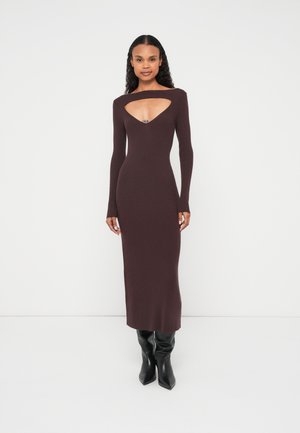 OLONI - Vestido de malha - dark purple