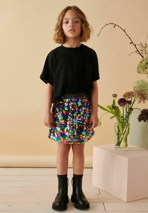 Next SEQUIN - REGULAR FIT - Minirock - multi rainbow