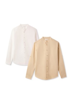 PACK 2 - Camicia - 1x Beige, 1x White