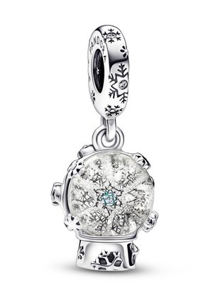 SNOWFLAKE SNOWGLOBE DANGLE  - Charm - silver coloured