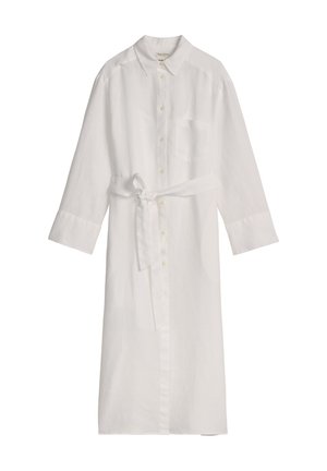 Marc O'Polo, DRESS, LONG LENGTH, SHIRT STYLE, COLLAR, PATCH POCKET, SOLID - Robe chemise - white