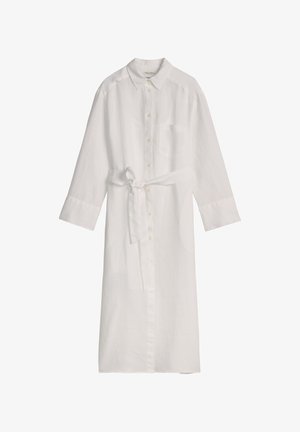 Marc O'Polo, DRESS, LONG LENGTH, SHIRT STYLE, COLLAR, PATCH POCKET, SOLID - Robe chemise - white