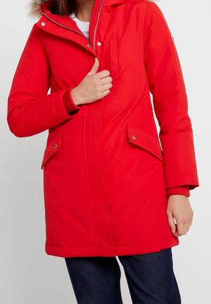 Daunenmantel - red