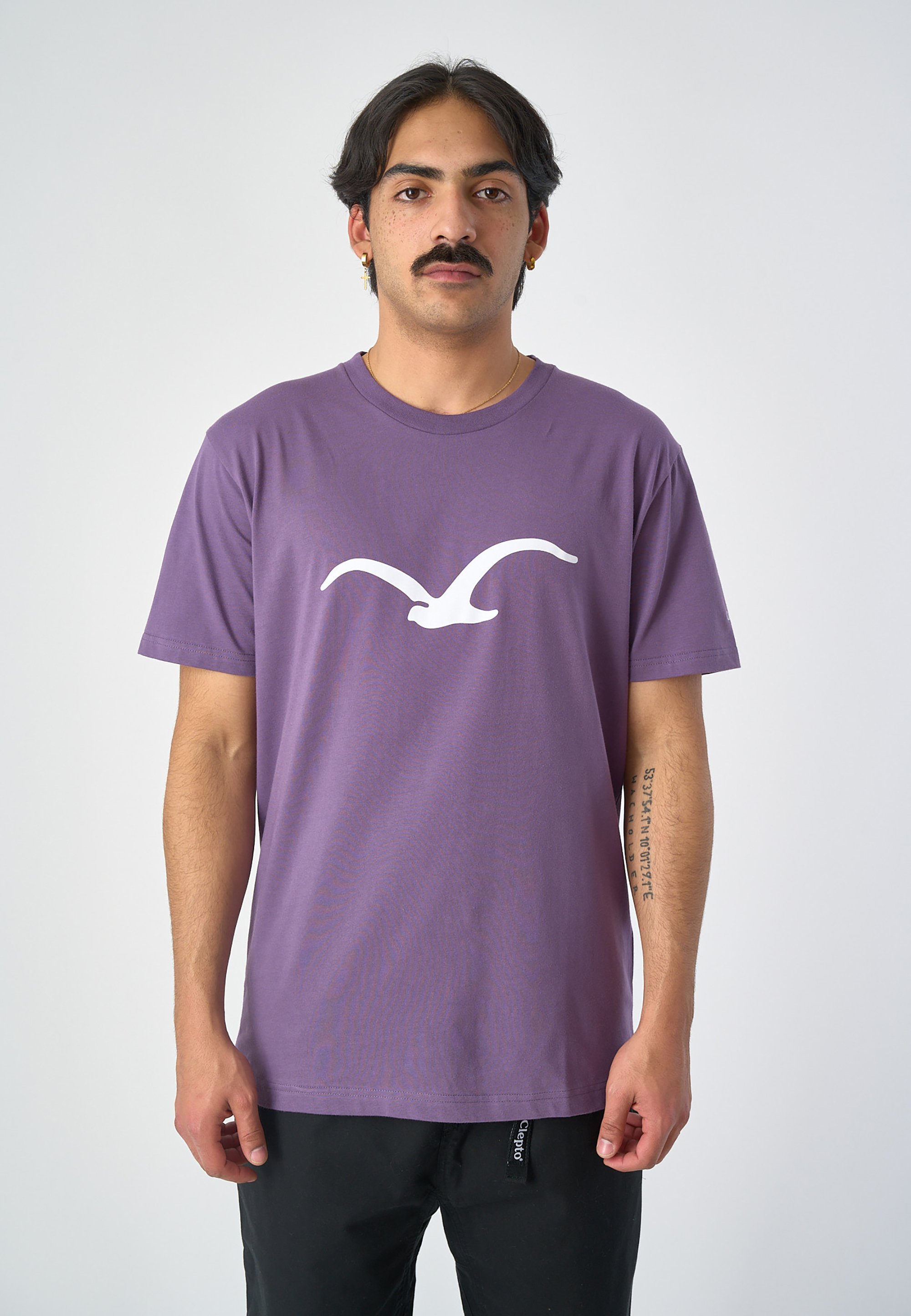 Cleptomanicx MÖWE - T-Shirt print - montana grape/lila - Zalando.de