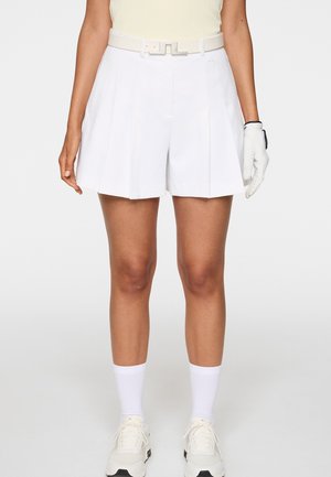 ARELLA PLEATED - Korte sportsbukser - white