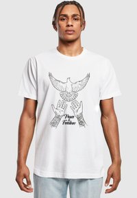 Mister Tee - PEACE FREEDOM - Print T-shirt - white Thumbnail Image 1