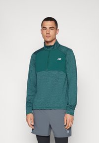 New Balance ATHLETICS GRID 1/2 ZIP - Top s dlhým rukávom - new spruce
