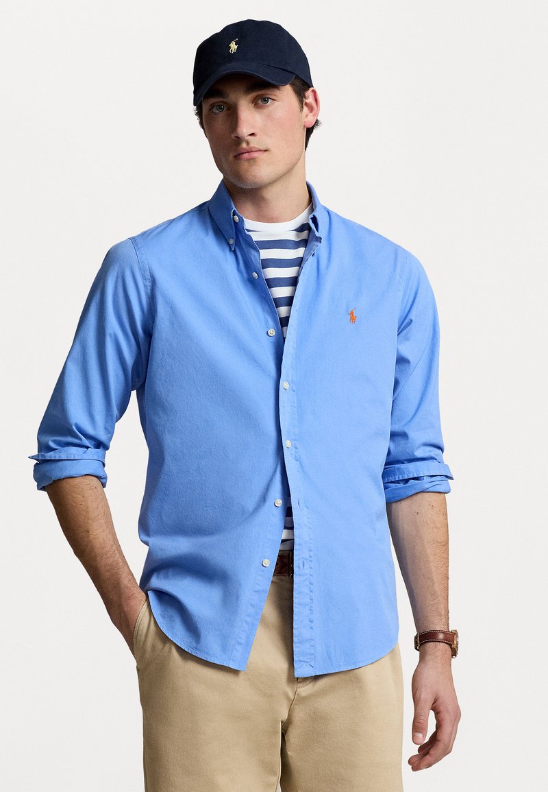 Polo Ralph Lauren LONG SLEEVE SPORT - Shirt - harbor island blue/blue ...