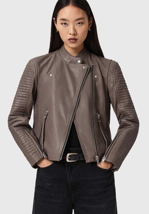 RAUL BIKER - Nahkatakki - mocha brown