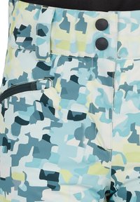 Ziener ALIN - Snowboard pants - lime light patchwork print