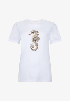 LIU JO, WA6237JS923 - Nyomott mintás póló - white