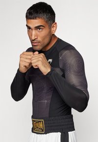 Venum AIR RASHGUARDS  - Langærmet T-shirt - deep black/desert sand