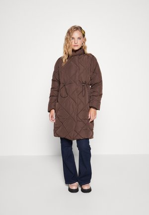 DIAMOND LONG OTW SIE - Zimní kabát - chocolate brown