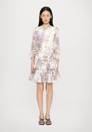 WISTERIA ROUND NECK MINI DRESS - Ballkjole - moonshine